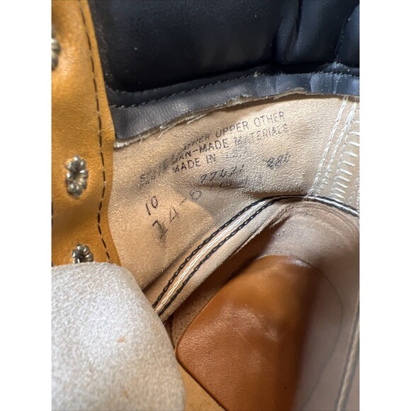 American sportsman Boots Mens Size 10 Vintage Brown Leather Lace Steel Toe Work - Picture 8 of 12